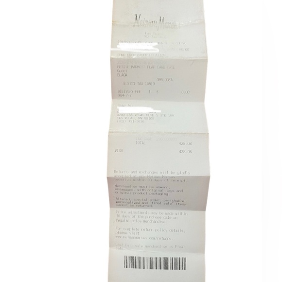 Gucci Black Petite Marmont Flap Leather Card Case Wallet 1000 Nero, Box, Dustbag - Picture 13 of 16